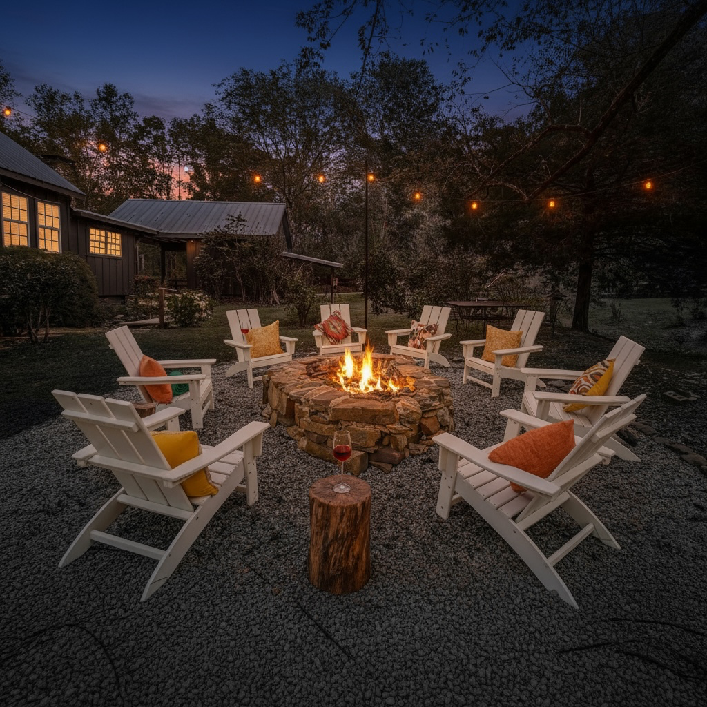 Whispering Creeks, Starlit Fires: Your Private Romantic Cabin in North Georgia